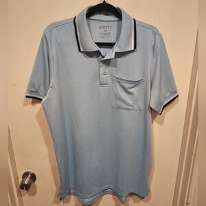 Smitty Baseball & Softball Umpire Powder Blue Polo Shirt Sz M Sports Uniform